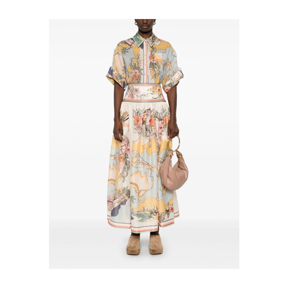 Zimmermann Relaxed Tallow Shirt Multicolor Dames