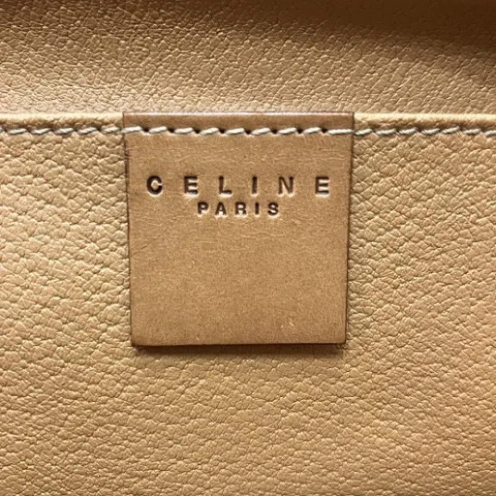 Celine Vintage Pre-owned Plastic shoulder-bags Brown Dames