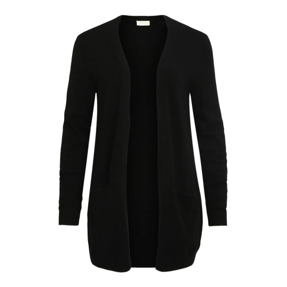 Vila Fine Knit Open Cardigan Women's Black Extra Large - La Redoute - Image 4