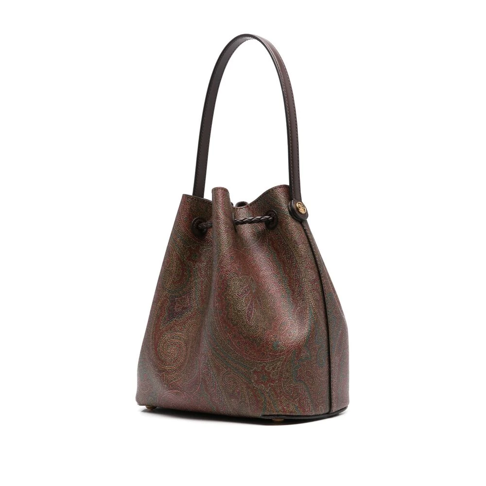 ETRO Bruine Trekkoord Schoudertas Brown Dames