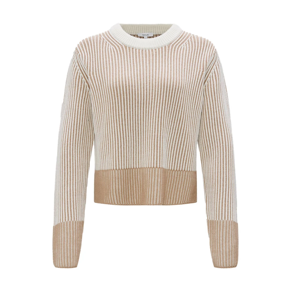 Opus Stijlvolle Pullover met Pagula Detail Multicolor Dames