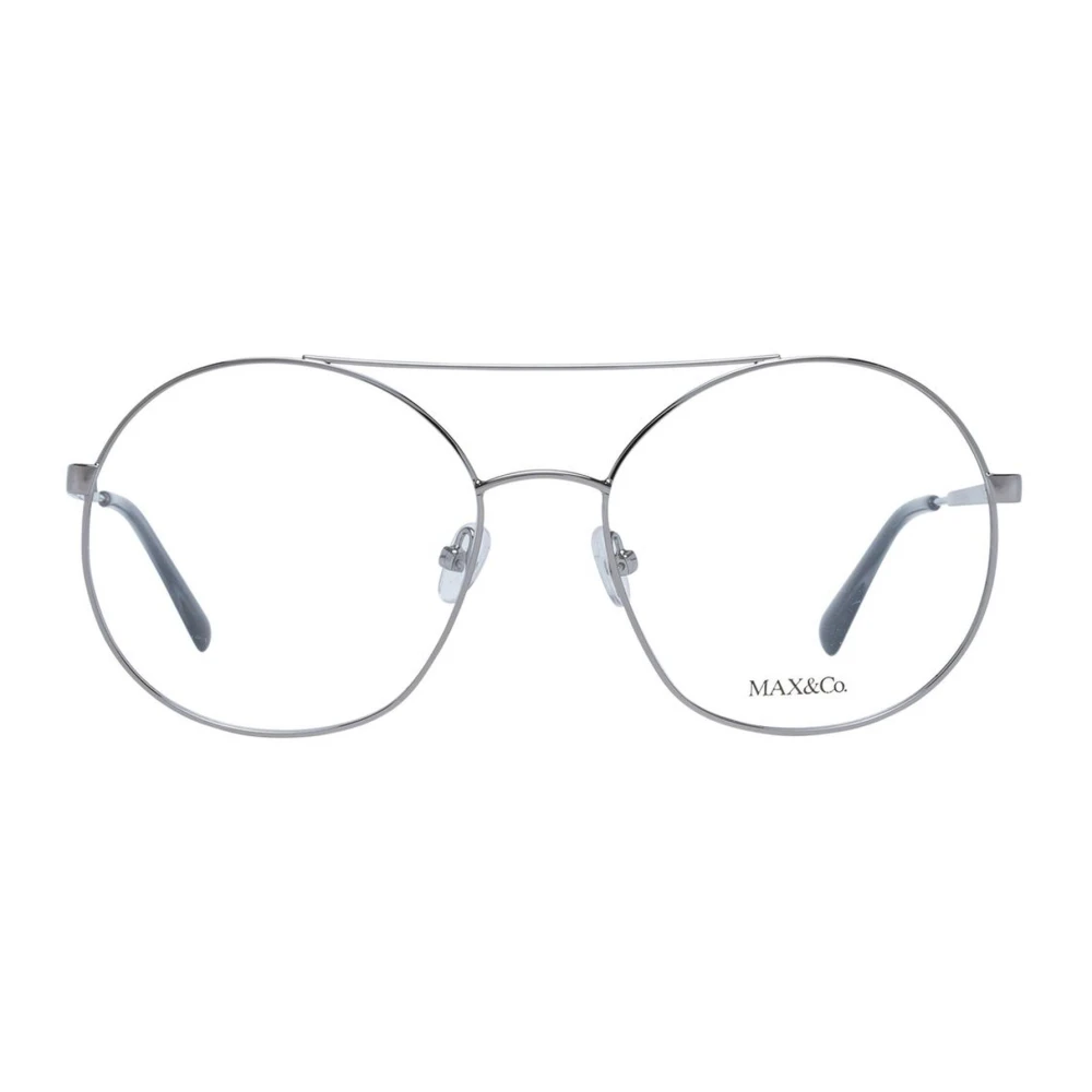 Max & Co Stijlvolle Grijze Metalen Optische Monturen Gray Dames