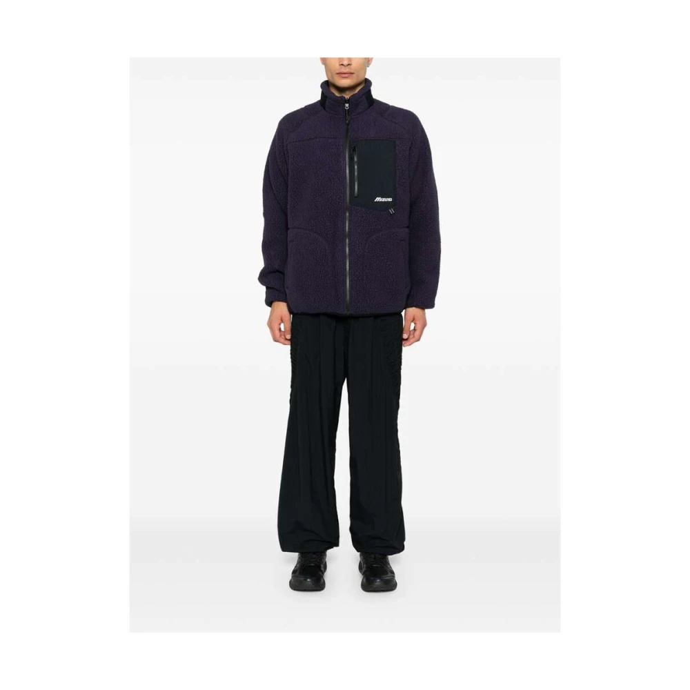 Mizuno Reversibele Fleece Shell Jacket Purple Heren