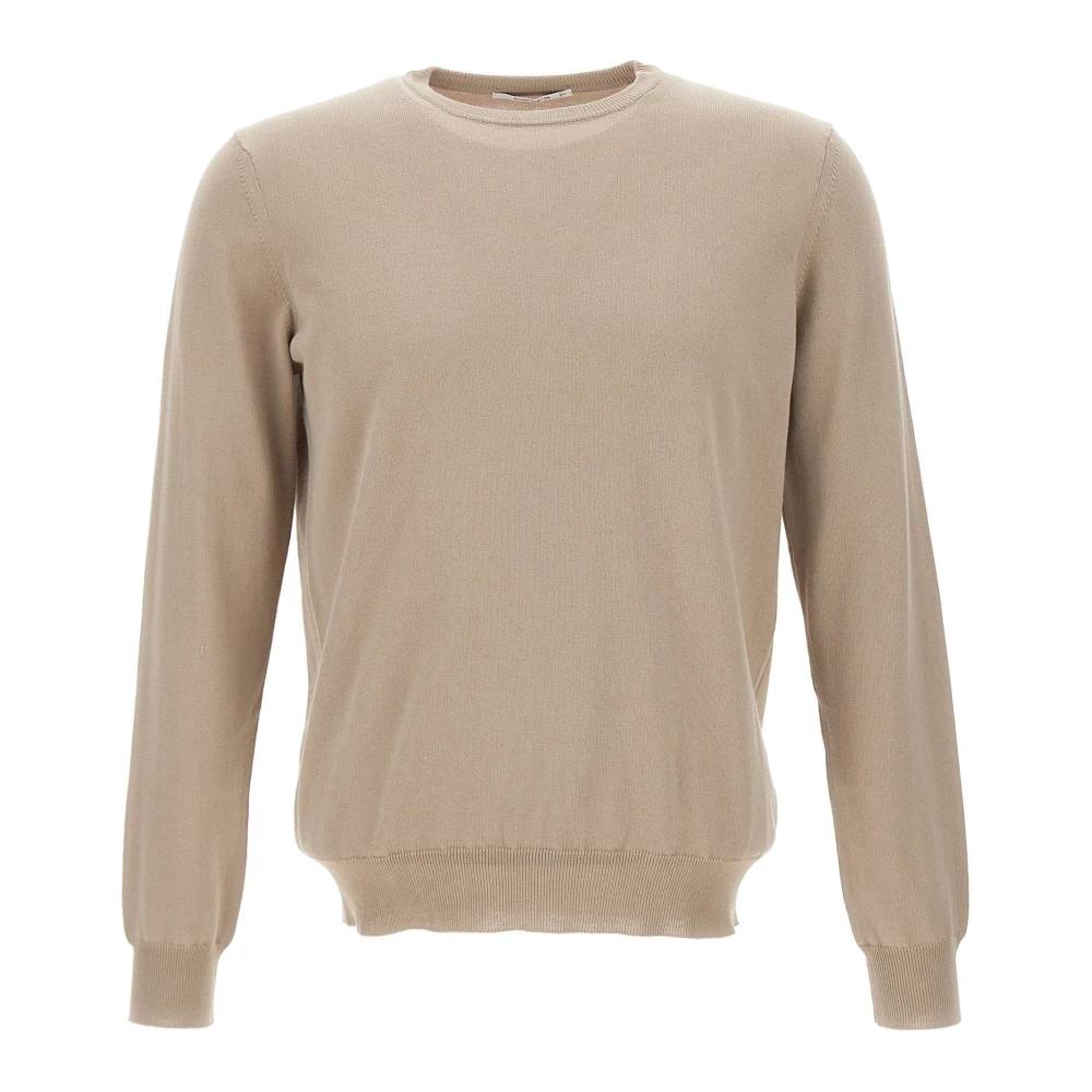 Kangra Men's Beige Round-Neck Knitwear, 3XL, Cotton Jumper