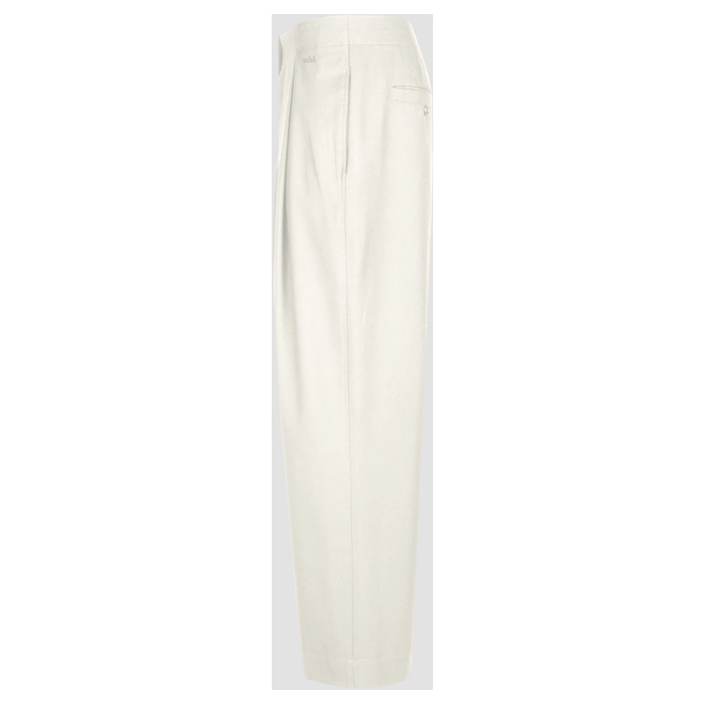 add Broek IN Gabardine WOL White Dames
