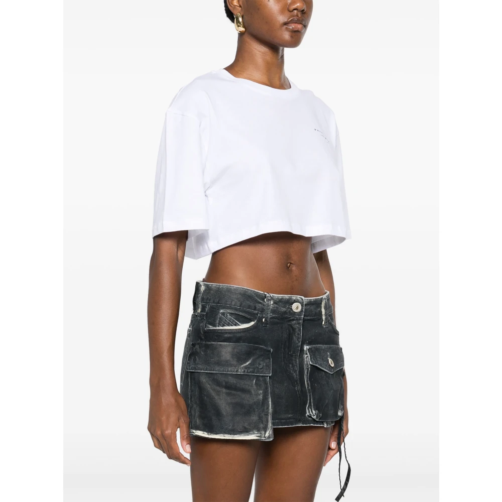 Philosophy di Lorenzo Serafini Biologisch Gerecycled Jersey T-Shirt Wit White Dames
