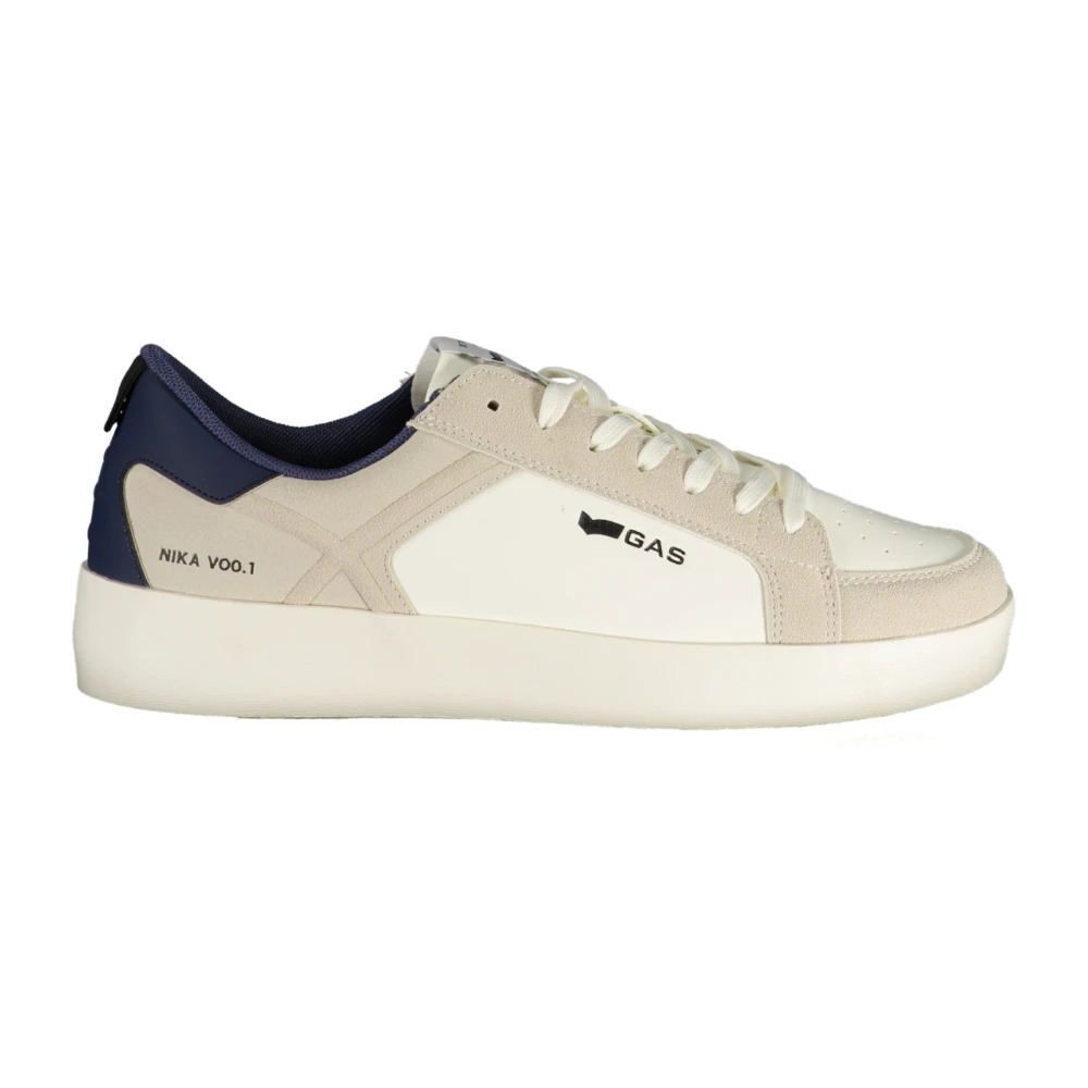 Gas Men's White Sneakers, 9 Uk, Nika Lth Sports Shoe