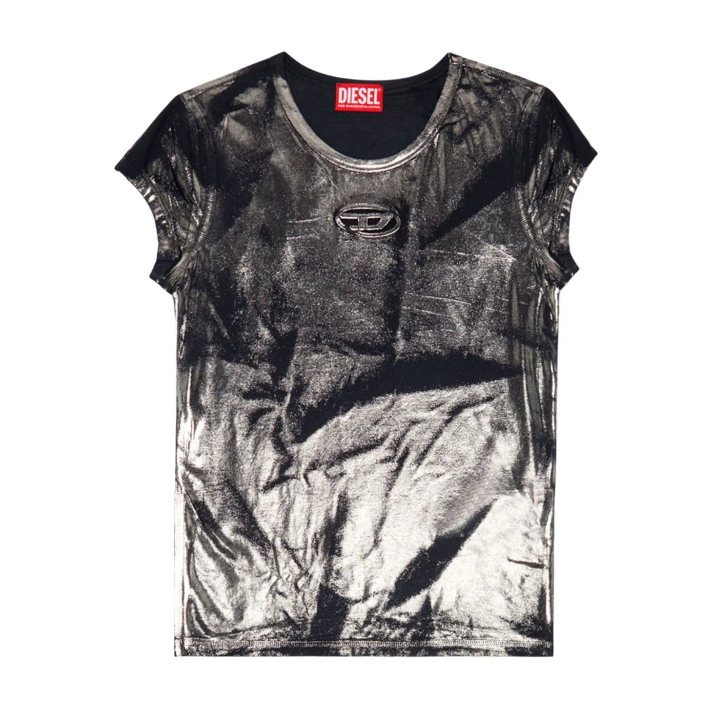 Diesel Zwarte T-shirts en Polos Black Dames