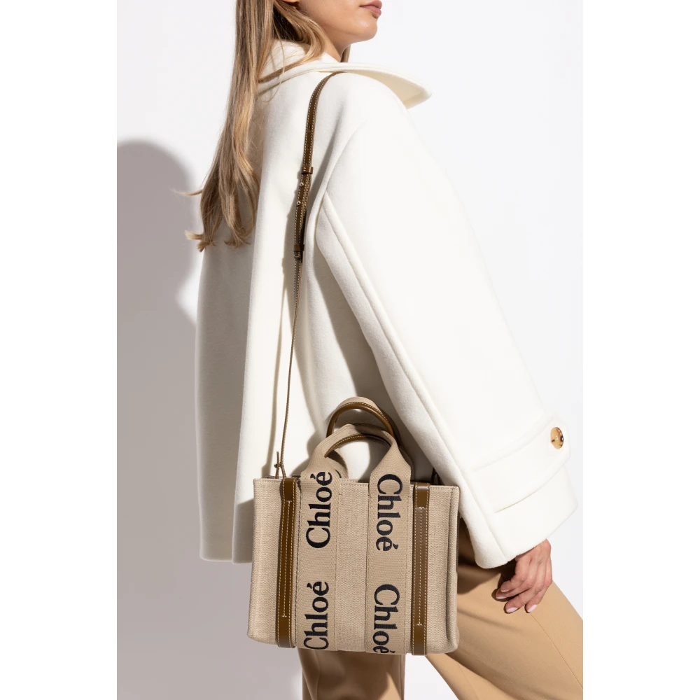 Chloé Schoudertas Woody Klein Beige Dames