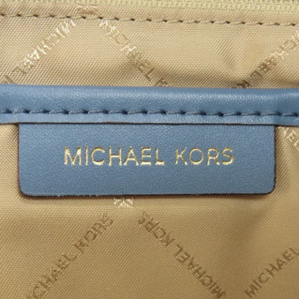 Michael Kors Pre-owned Leather backpacks Blue Dames