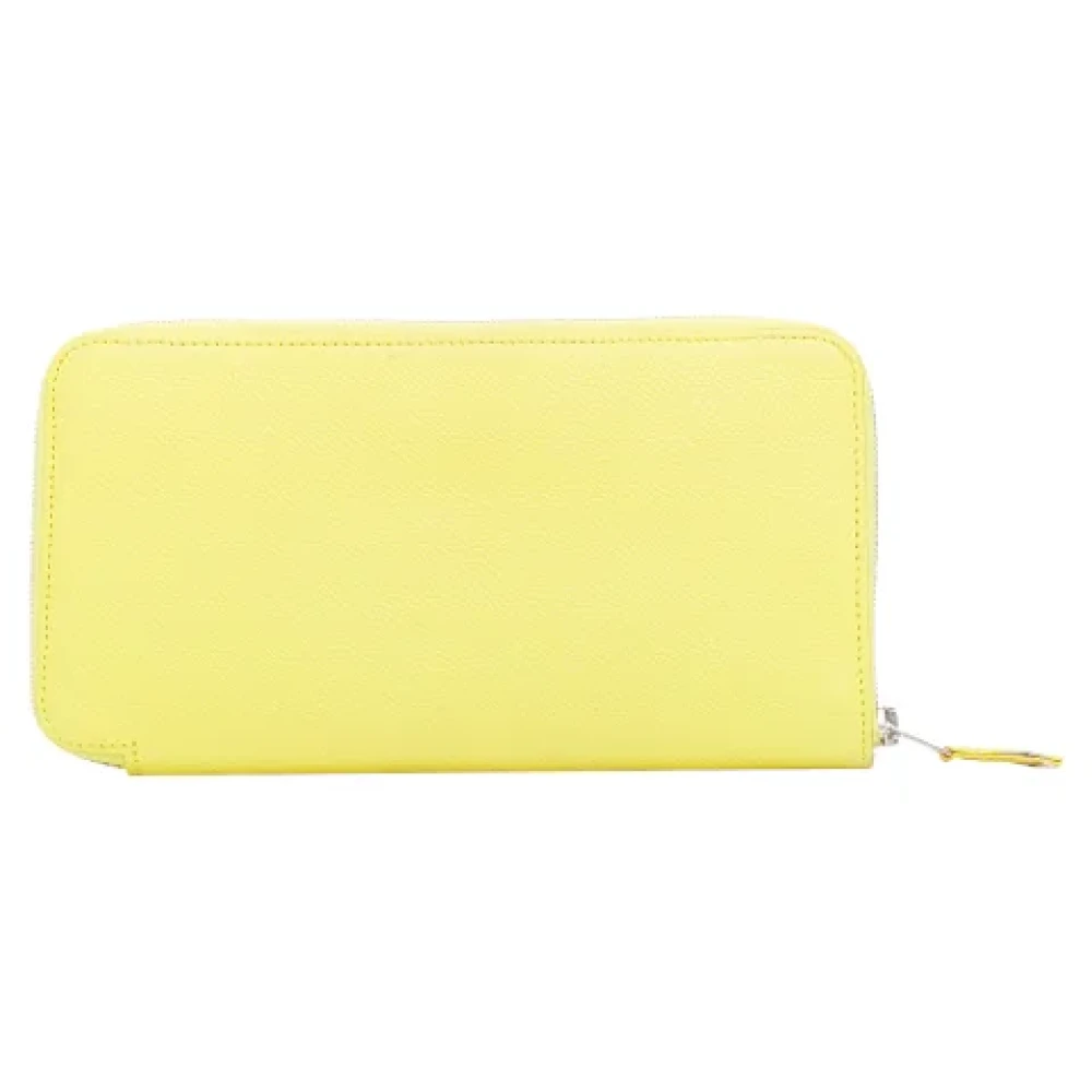 Hermès Vintage Pre-owned Leather wallets Yellow Dames