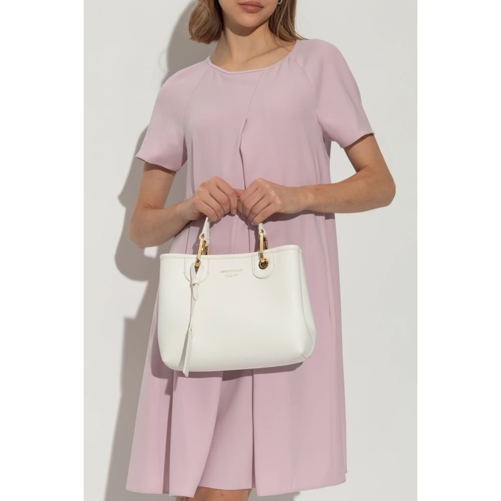 Emporio Armani Eco-leren handtas White Dames