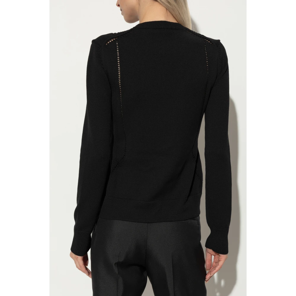 Jil Sander Wollen trui Black Dames