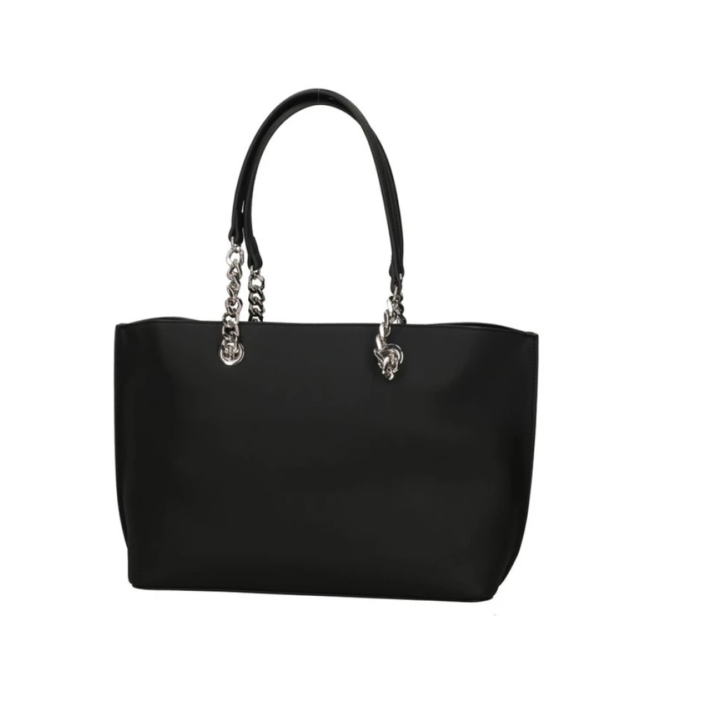 Moschino Zwarte Shopper Tas met Gouden Details Black Dames