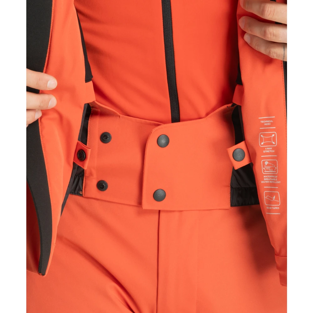 Emporio Armani EA7 Multikleur Ski Jas met Capuchon Orange Heren