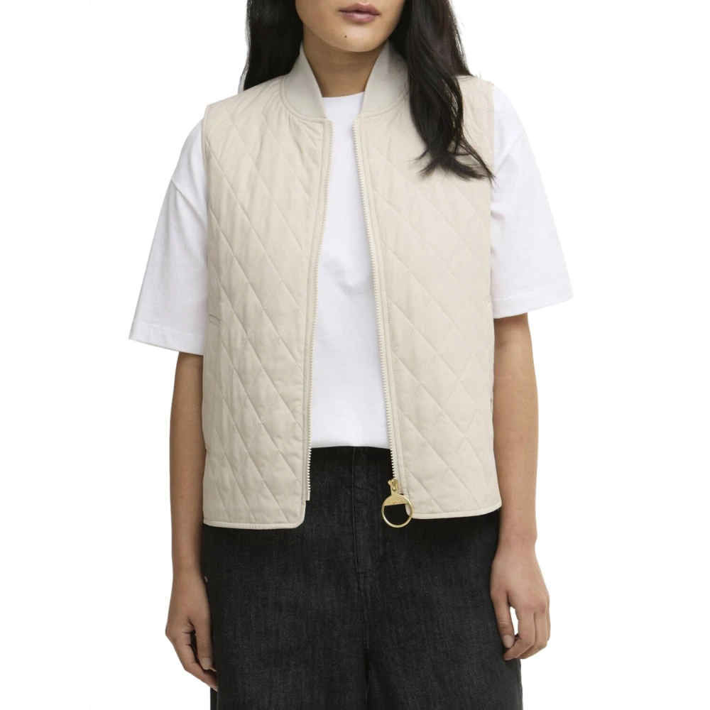 Barbour Women's Beige Roeburn Vest - Waistcoats - S - Jackets