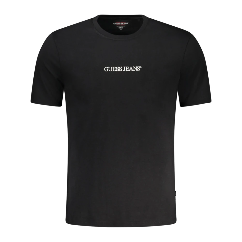 Guess Short Sleeve Slim Fit Cotton T-Shirt - Male - T-Shirts - Black - Xs - Tops