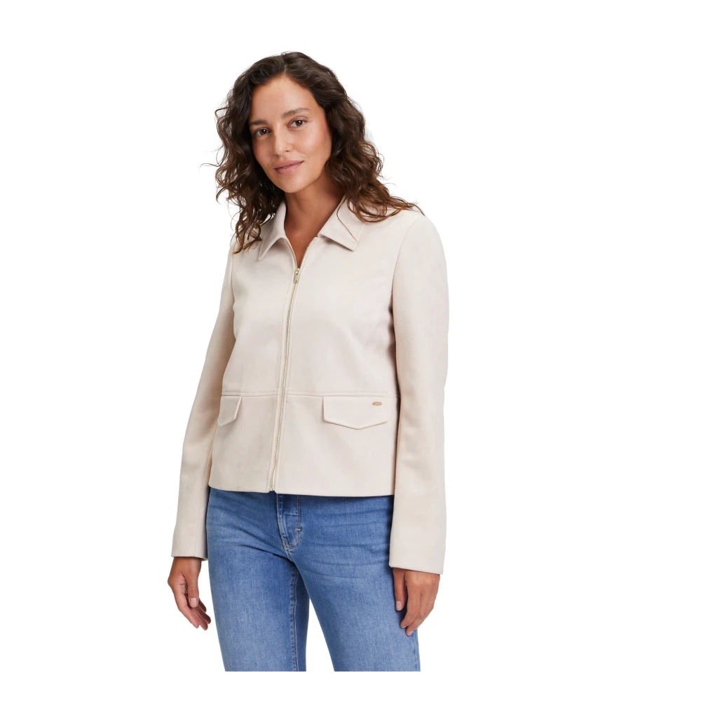 Betty & Co Imitatiebontjas Lange Mouw Beige Dames