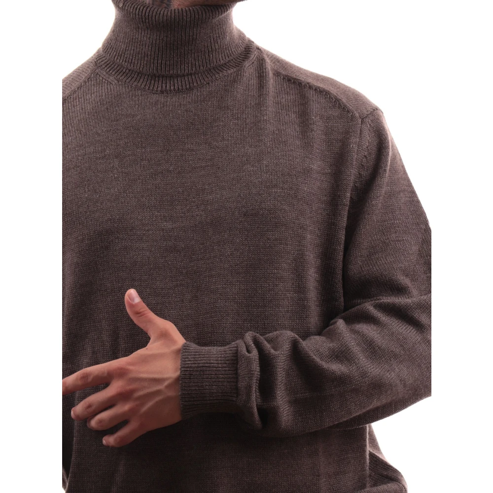 Armani Exchange Bruine Turtleneck Sweater Brown Heren