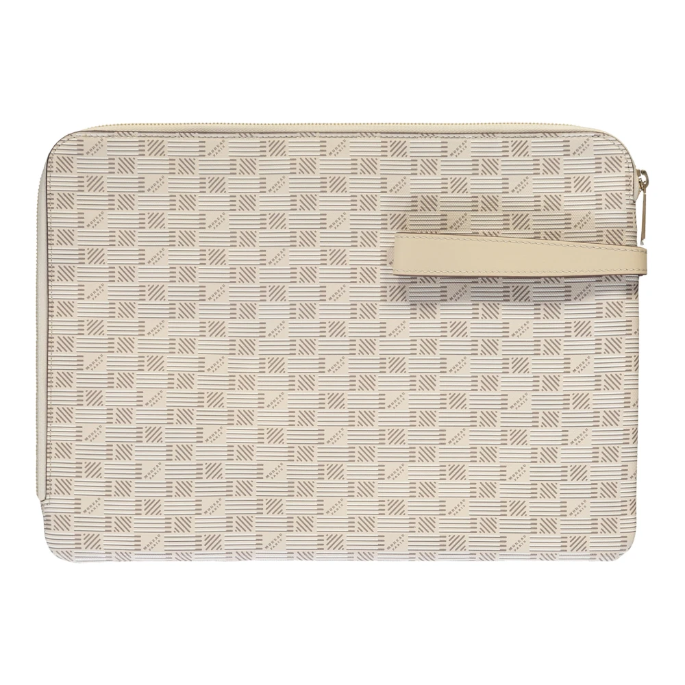 Moreau Paris Leren Plat Etui met Polsband Beige Dames