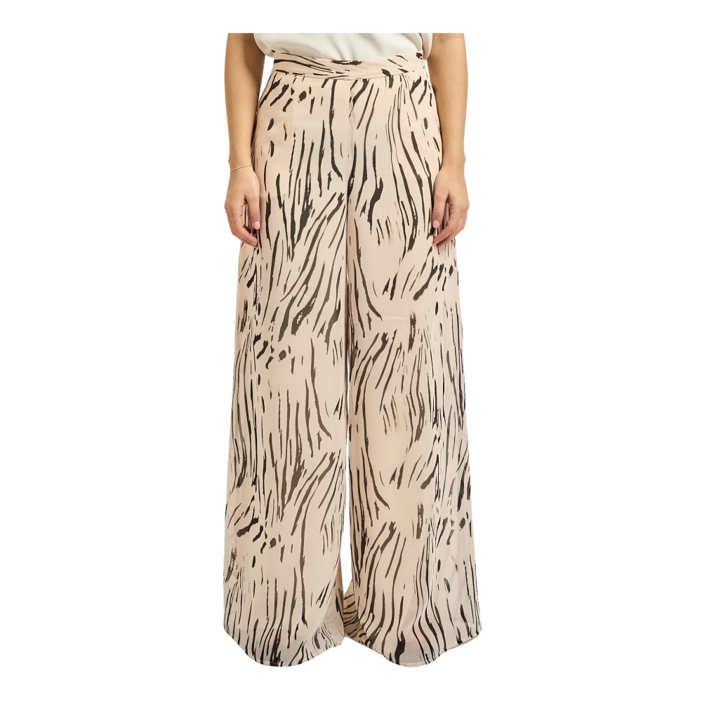 Pennyblack Femme Beige Pantalons, Taille: 38 Fr Wide Pantalons