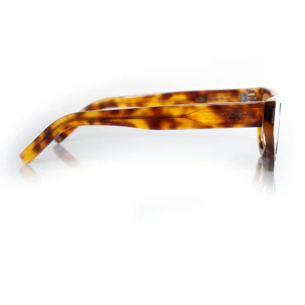 Yves Saint Laurent Vintage Pre-owned Fabric sunglasses Brown Dames