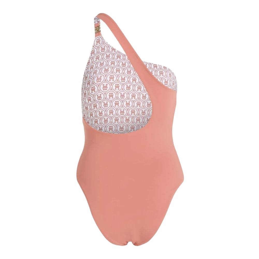 Tommy Hilfiger Stijlvolle Eendelig Badpak Beige Dames