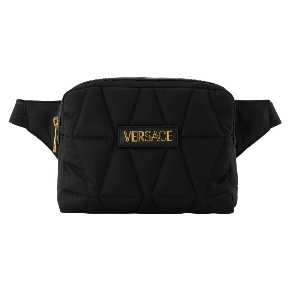 Versace Gewatteerde heuptas Lente-Zomer 2025 Black Heren