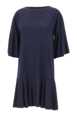 Flared Ruffle-Hem Short Dress