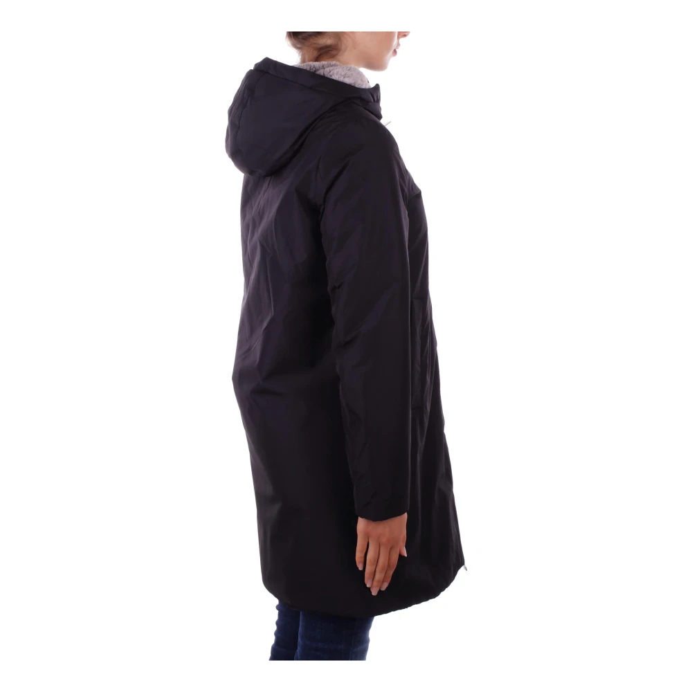 Suns Zwarte Hoodie met Rits Black Dames
