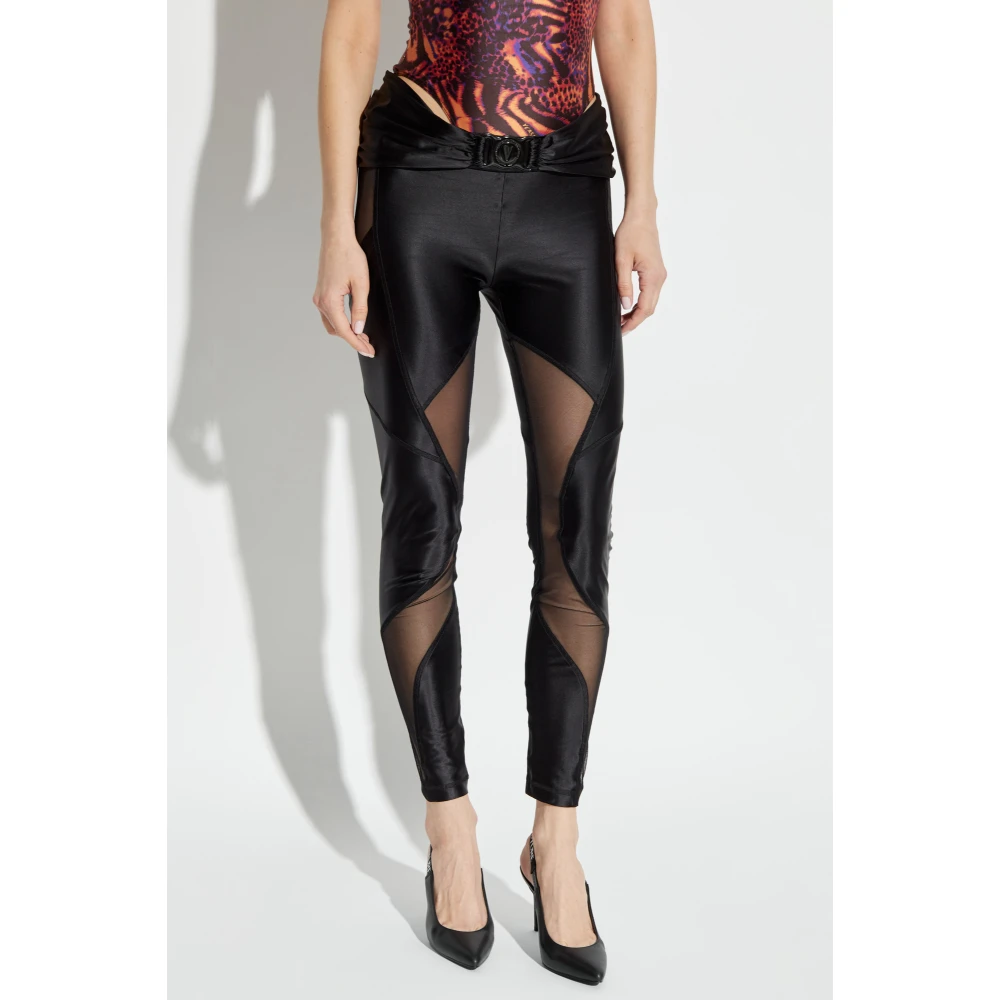 Versace Jeans Couture Logo leggings Black Dames