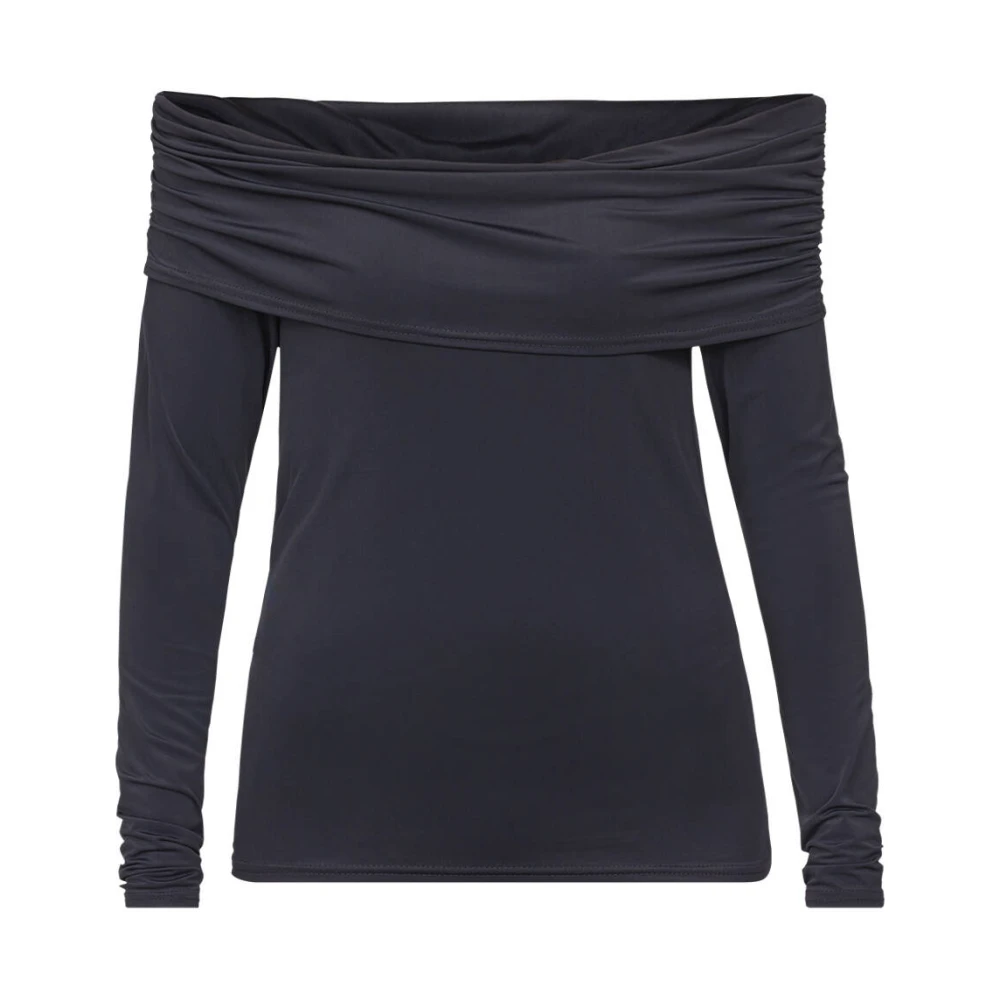 Sisters Point Lange Mouw Blouse Nubi-T Black Dames