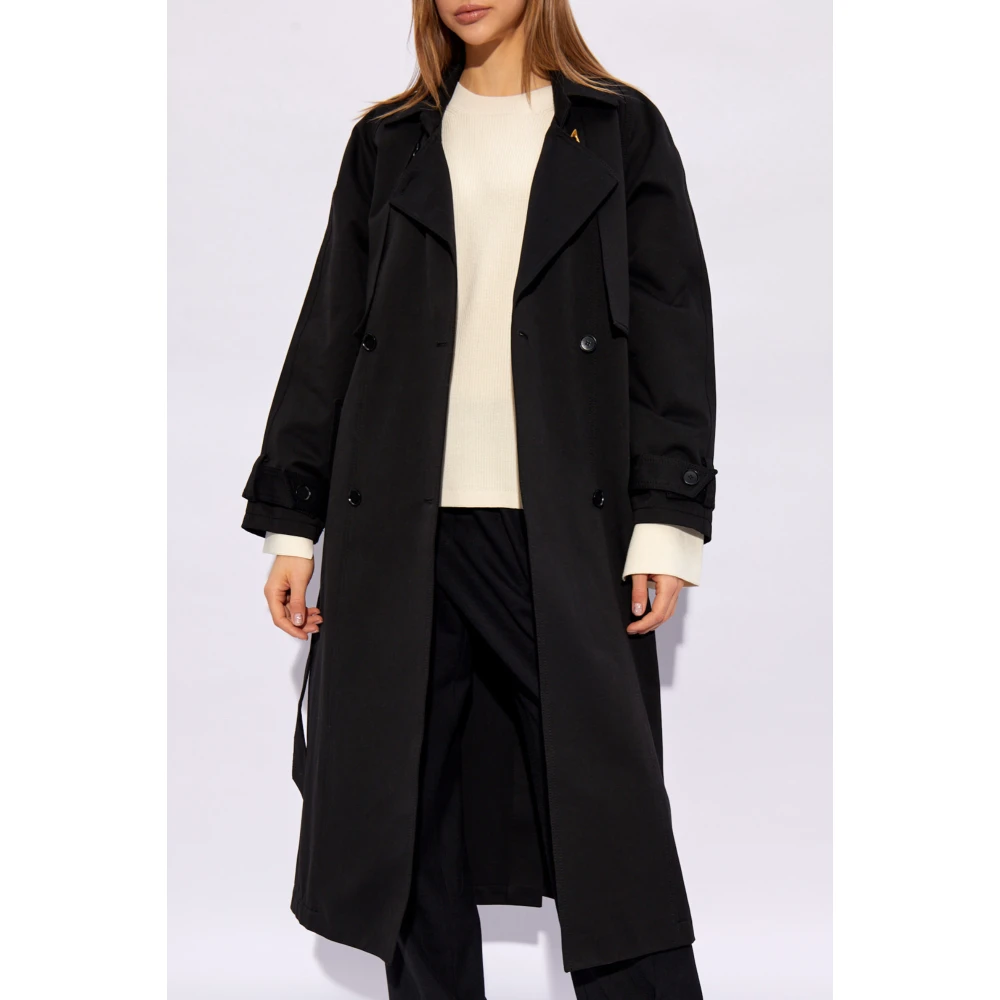 Aeron Pippa double-breasted trenchcoat Black Dames