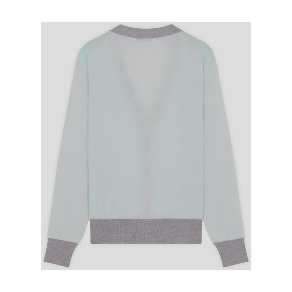 Maison Kitsuné Wol Vos Vest Blue Dames
