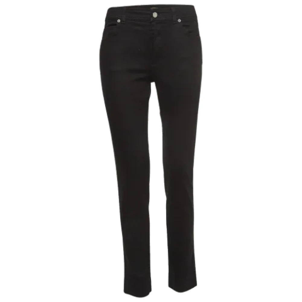 Louis Vuitton Vintage Pre-owned Denim jeans Black Dames
