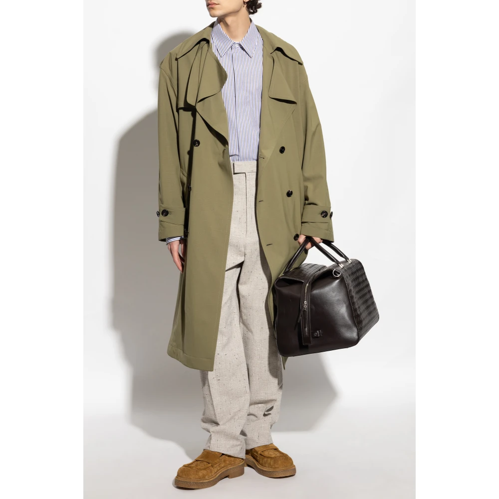 Bottega Veneta Geplooide broek Gray Heren