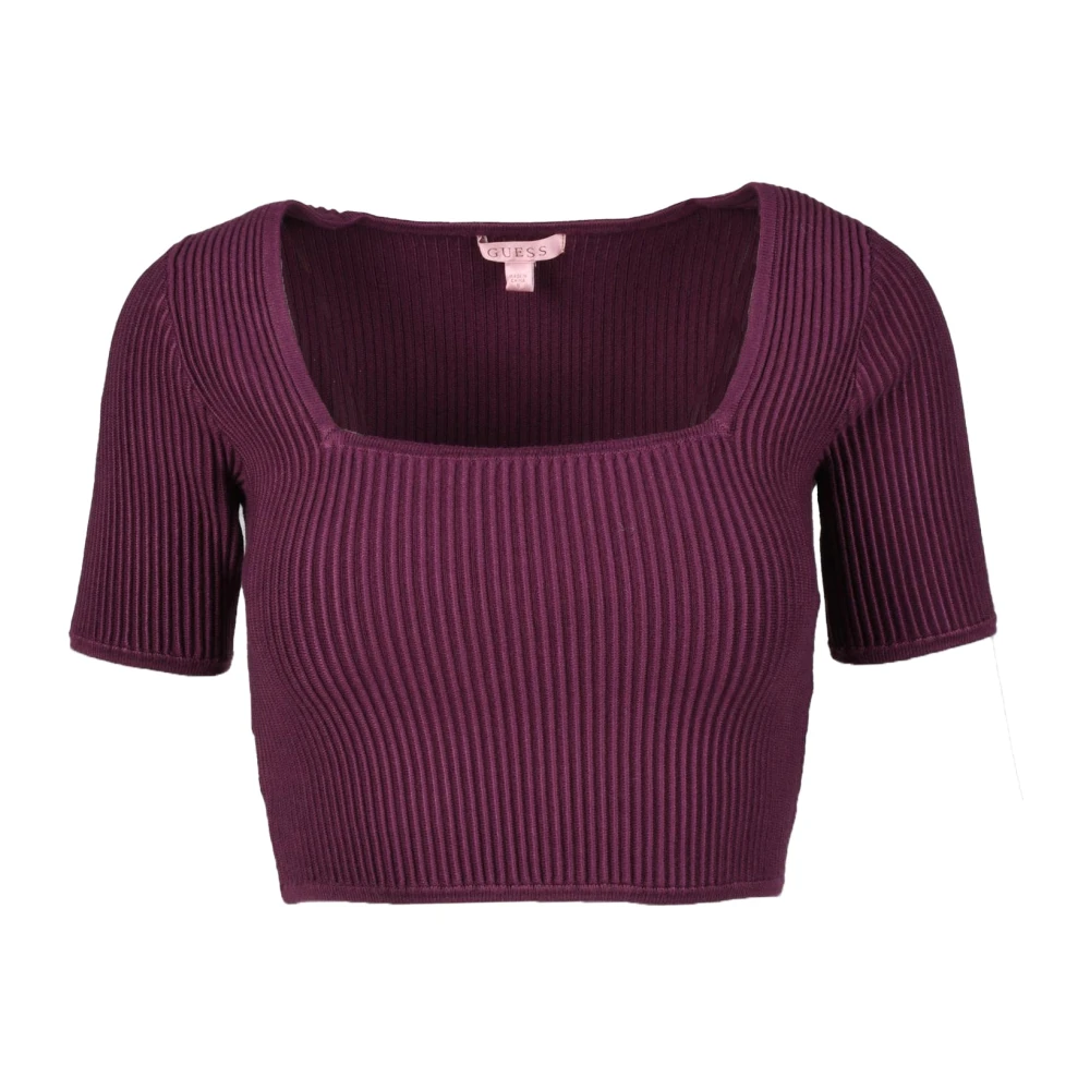 Guess Elegante Viscose Mix Spandex Top Red Dames