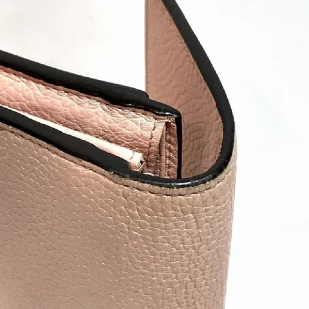 Gucci Vintage Pre-owned Leather wallets Beige Dames