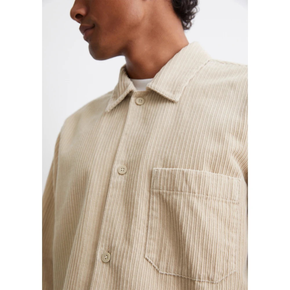 Marc O'Polo Ribfluwelen overhemd Black Heren