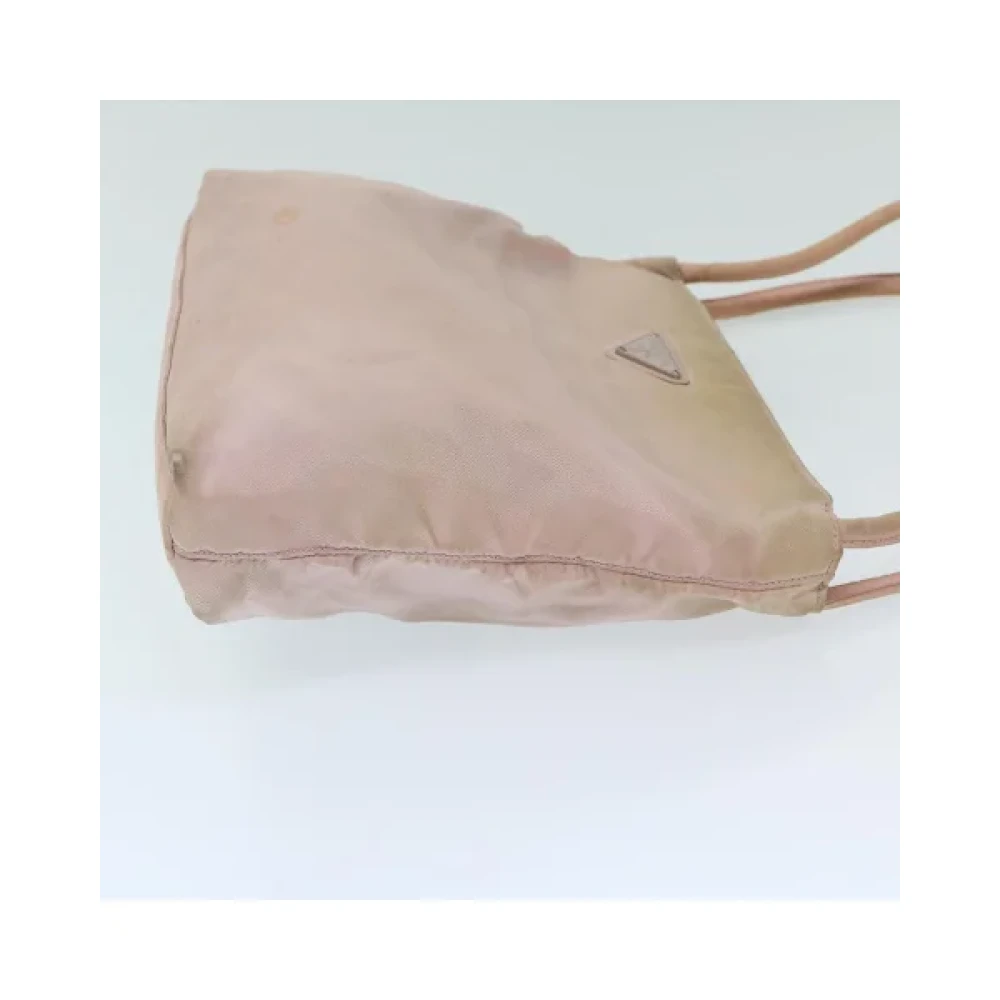 Prada Vintage Pre-owned Nylon handbags Pink Dames