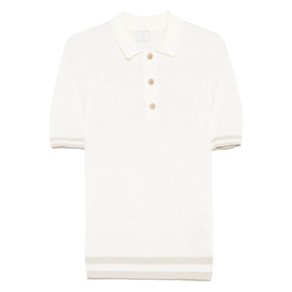 Eleventy Witte Polo Shirt White Heren