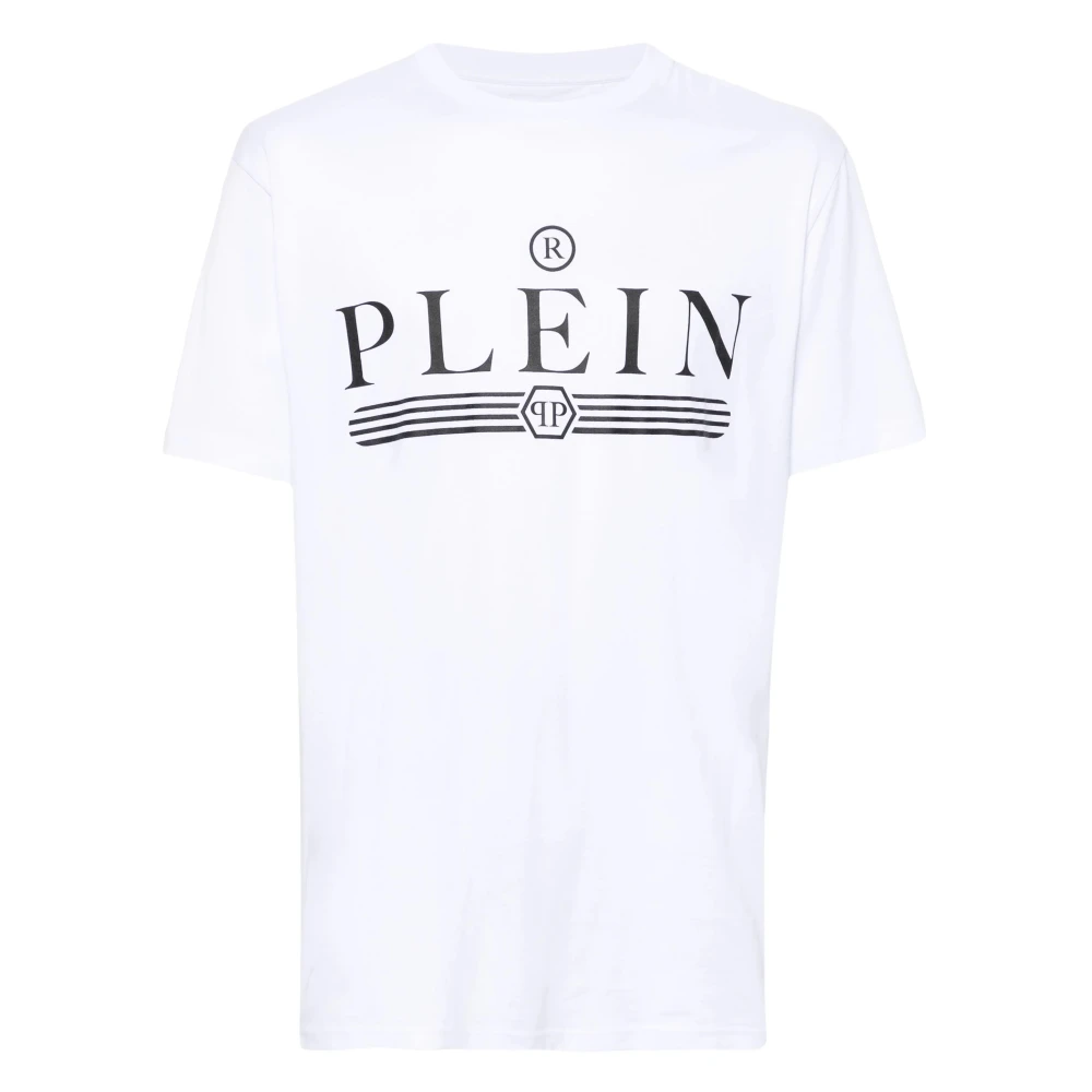 Philipp Plein Witte T-shirts en Polos met Plein Print White Heren