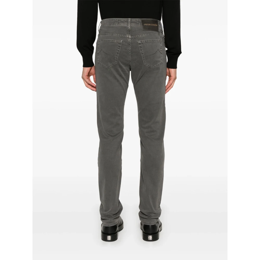 Jacob Cohën Slim-fit katoen lyocell broek Gray Heren