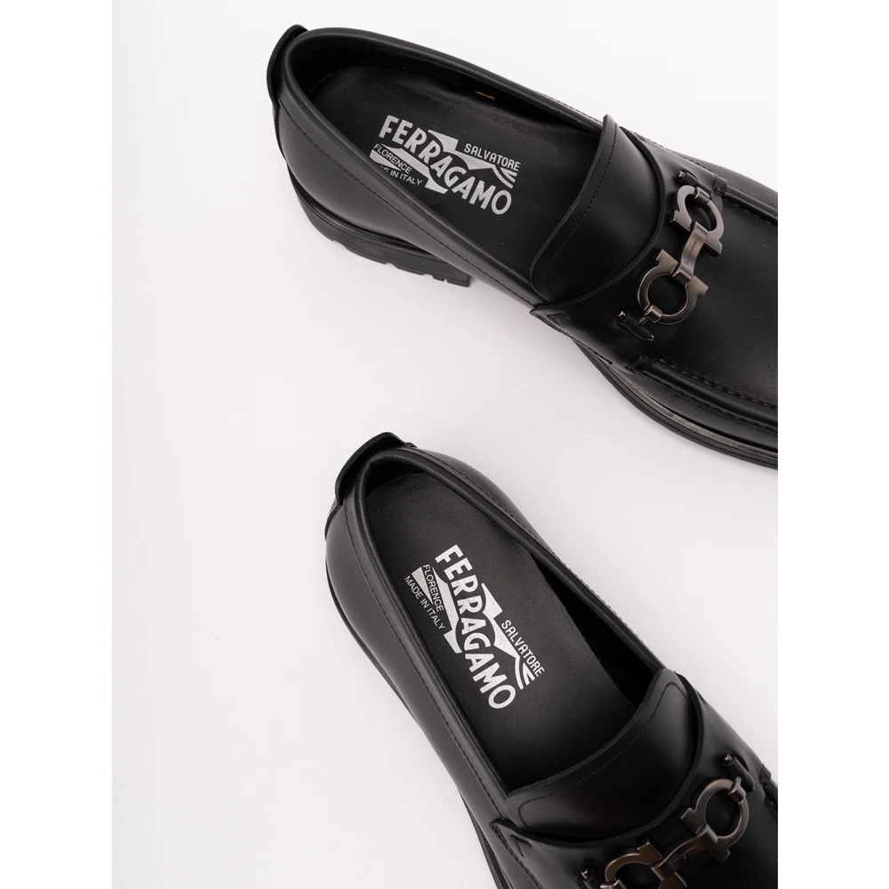 Salvatore Ferragamo David Loafers Stijlvolle en tijdloze herenschoenen Black Heren