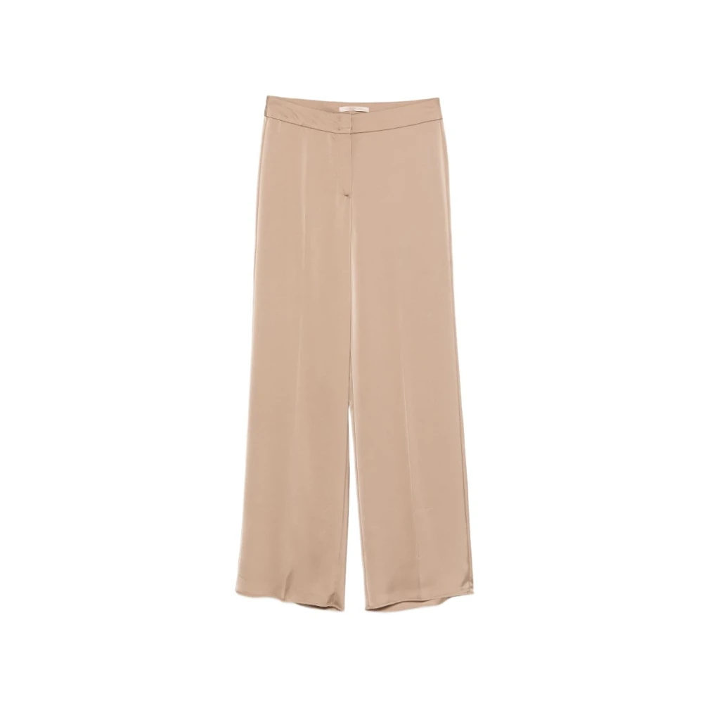 Pennyblack Women's Beige Wide Trousers, L, Wide Trousers