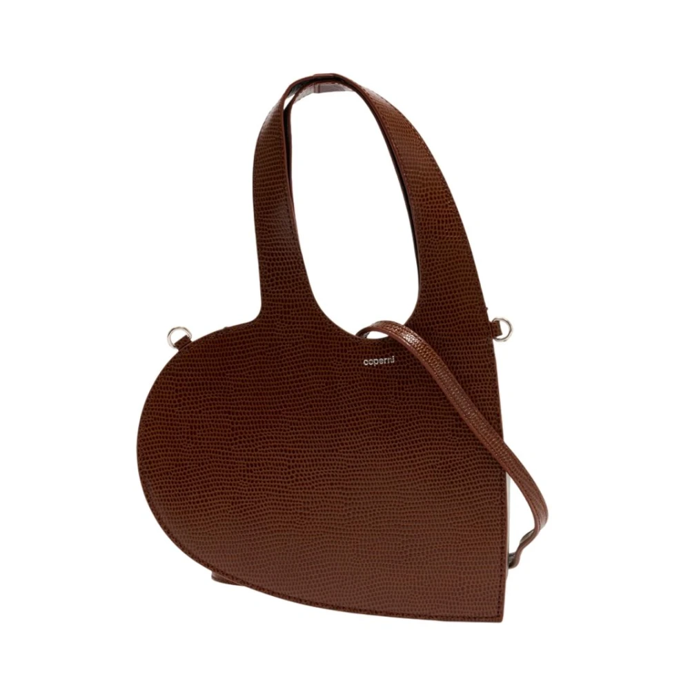 Coperni Women's Brown Shoulder Bags, One Size, Mini Heart Tote