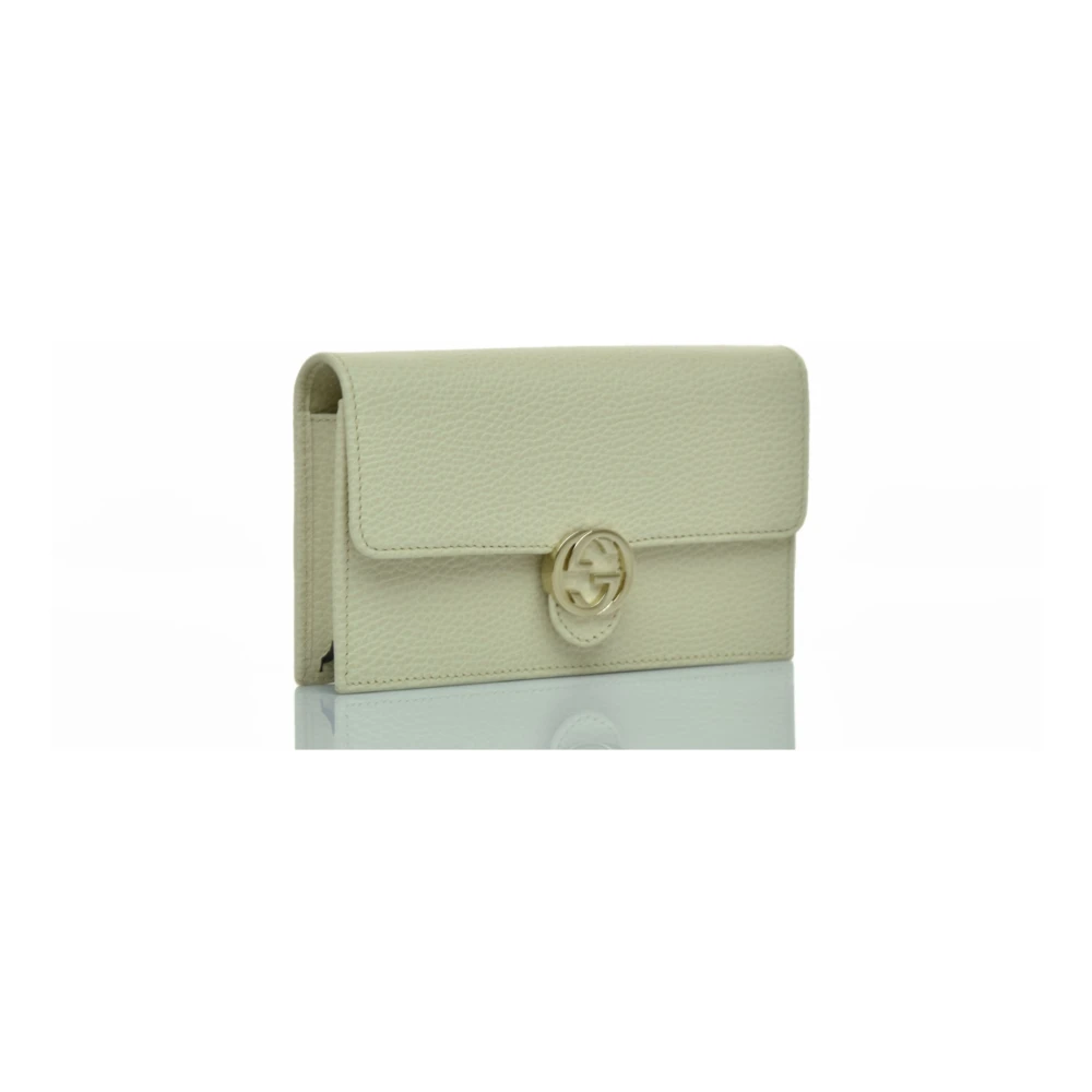 Gucci Interlocking Crossbody Tas White Dames
