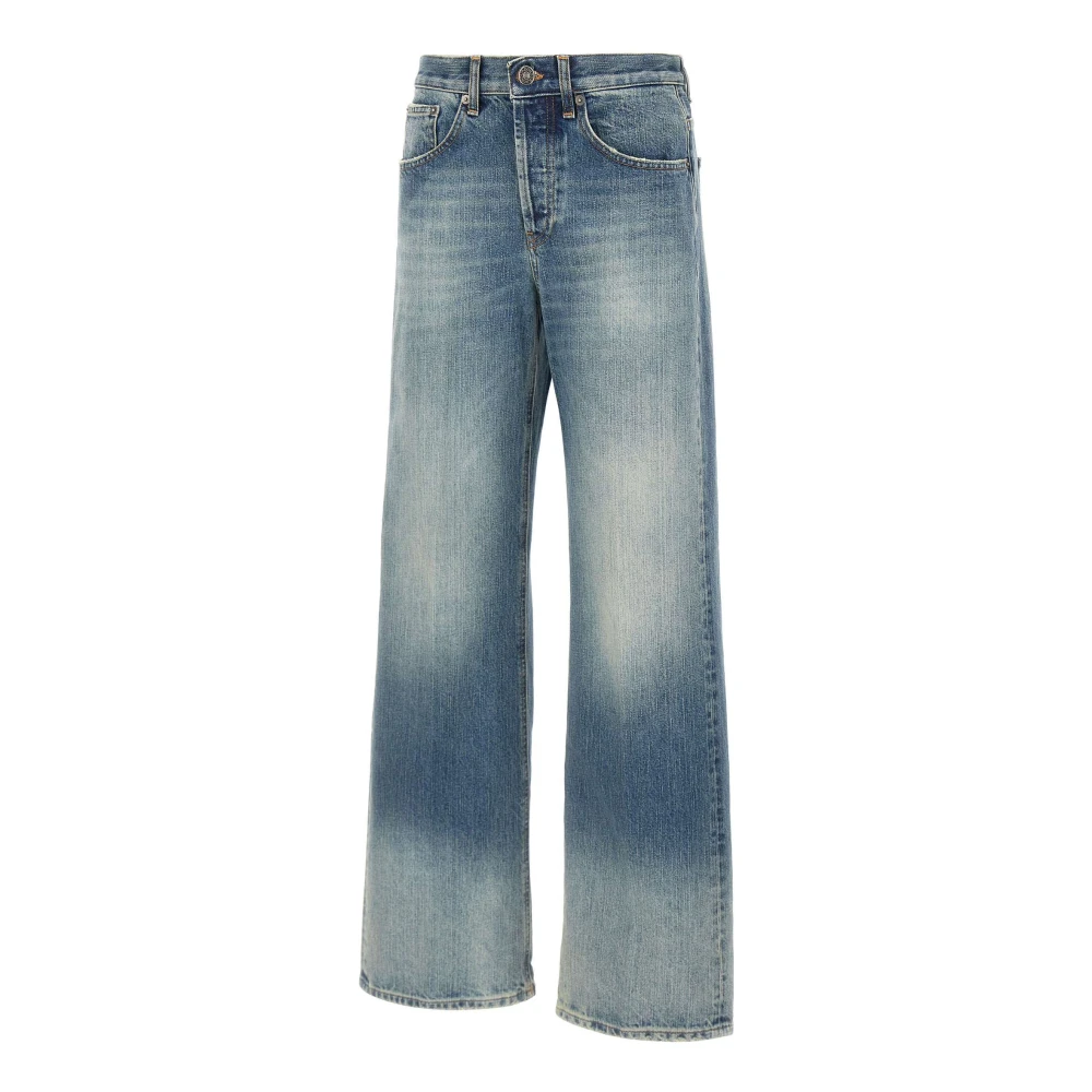 Dondup Women's Blue Wide Jeans, W29, Jacklyn Jeans