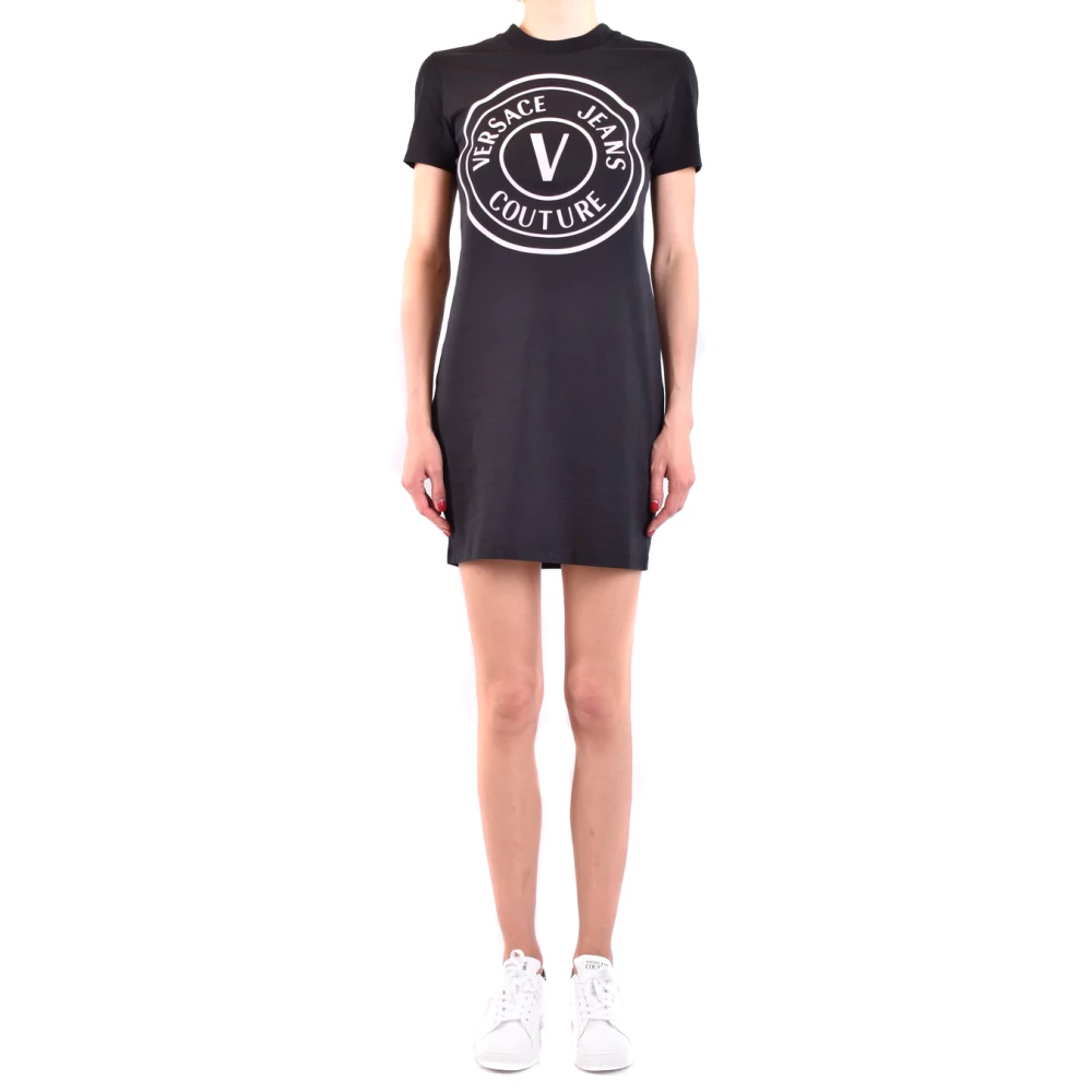Versace Jeans Couture Black Short Dresses, Female, Xs, Stylish Dresses For Every Occasion
