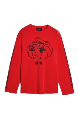 Dim Sum Logo Långärmad T-shirt